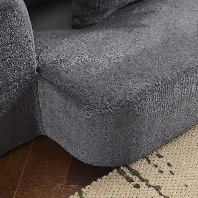 Canapé transformable polyvalent avec poufs-ottomans pour petits espaces