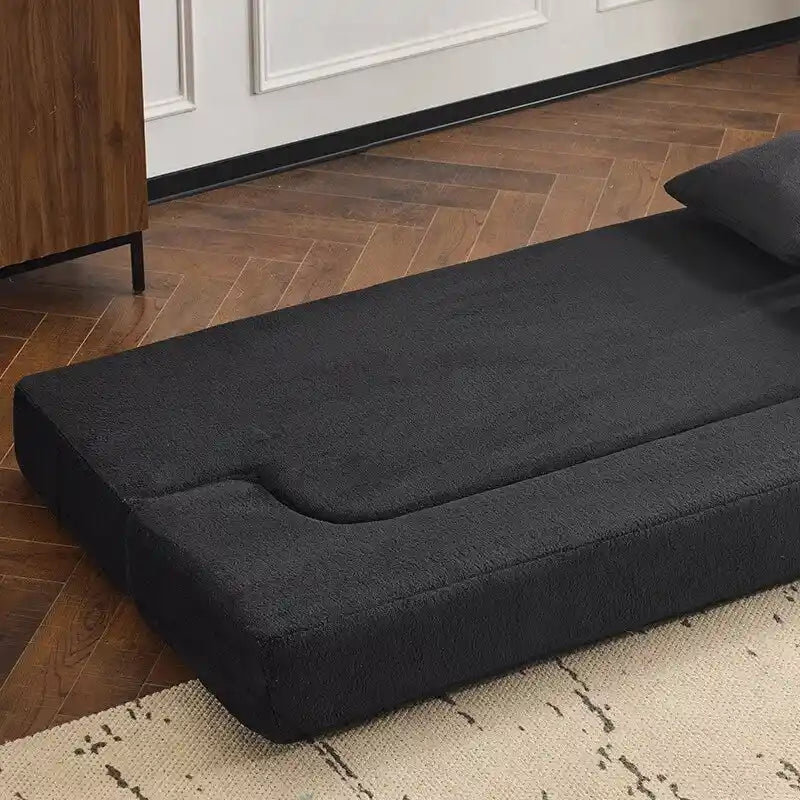 Canapé transformable polyvalent avec poufs-ottomans pour petits espaces