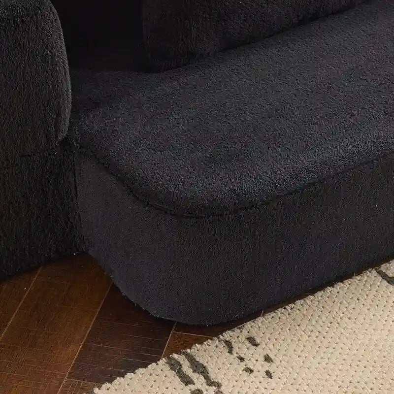Canapé transformable polyvalent avec poufs-ottomans pour petits espaces