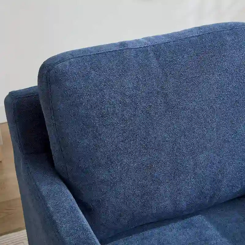 Fauteuil pivotant, Fauteuil pivotant capitonné avec jupe et coussin de dossier amovible, Fauteuil confortable pivotant à 360 degrés