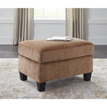 Pouffe en polyester de style Mid-Century Modern avec coussin en mousse haute résilience pour salon