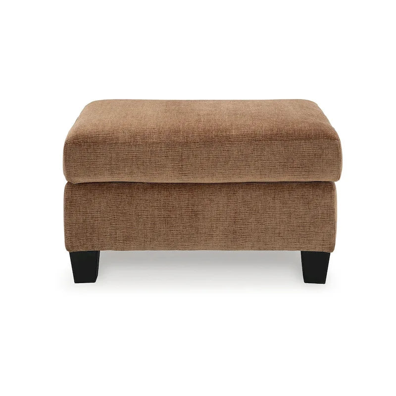 Pouffe en polyester de style Mid-Century Modern avec coussin en mousse haute résilience pour salon