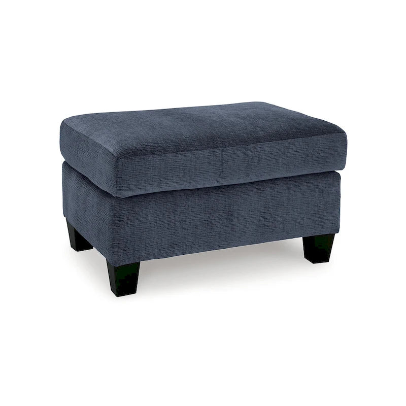 Pouffe en polyester de style Mid-Century Modern avec coussin en mousse haute résilience pour salon