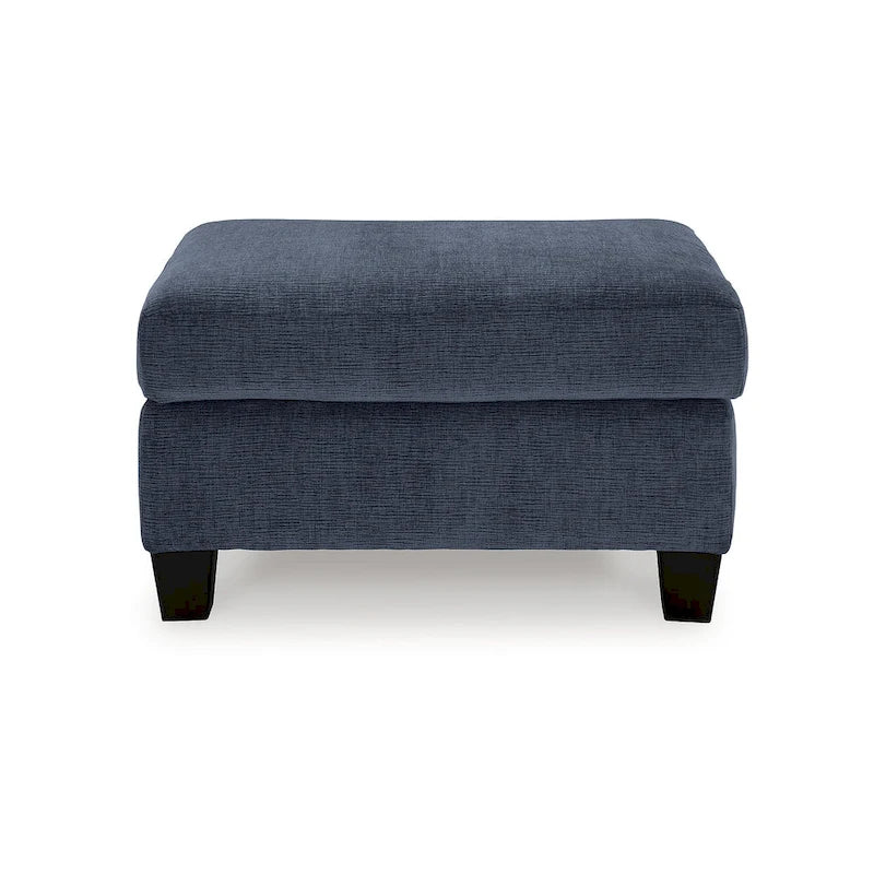 Pouffe en polyester de style Mid-Century Modern avec coussin en mousse haute résilience pour salon