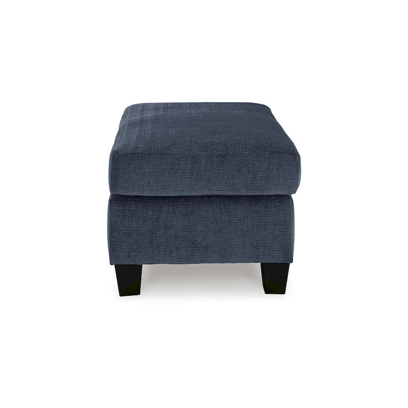 Pouffe en polyester de style Mid-Century Modern avec coussin en mousse haute résilience pour salon