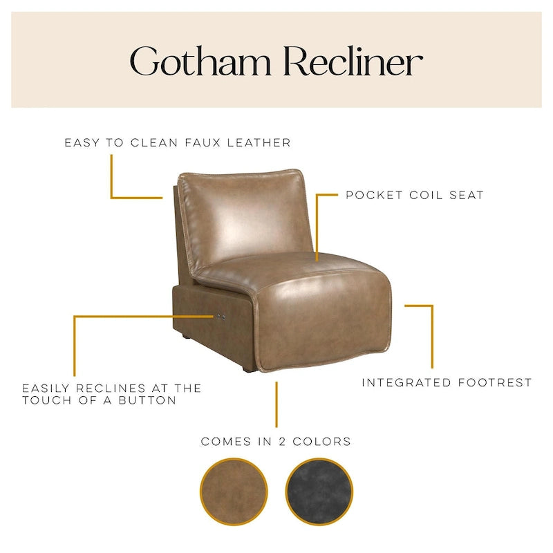 Fauteuil inclinable motorisé Gotham