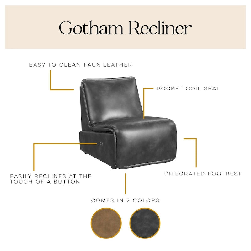 Fauteuil inclinable motorisé Gotham