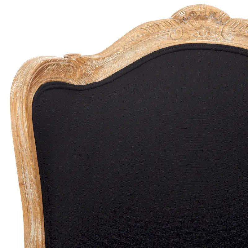 Fauteuil à oreilles Couture en lin naturel - 34La x 34P x 40H
