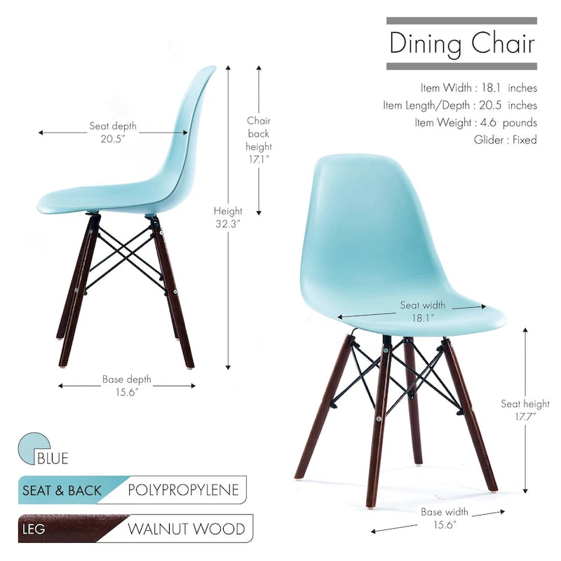 Ensemble de 2 chaises de salle à manger élégantes et modernes