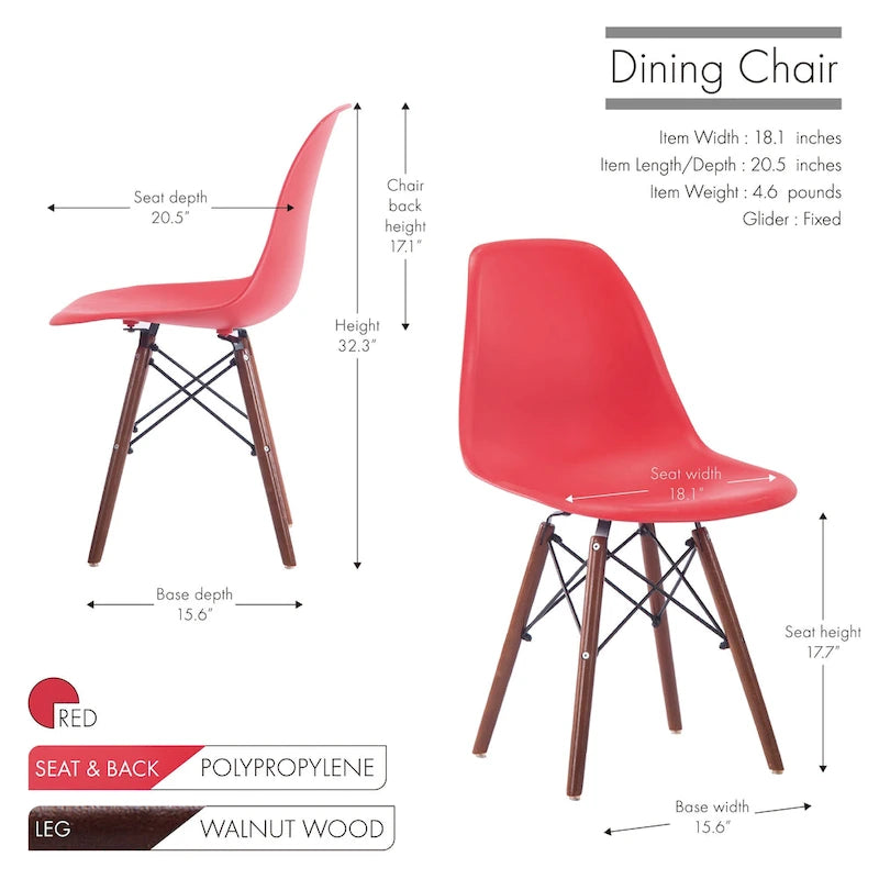Ensemble de 2 chaises de salle à manger élégantes et modernes