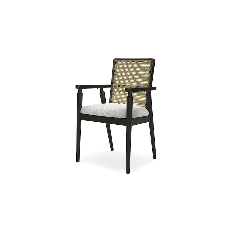 Fauteuil de salle à manger noir/gris - 22,13 L x 22,38 P x 35,13 H