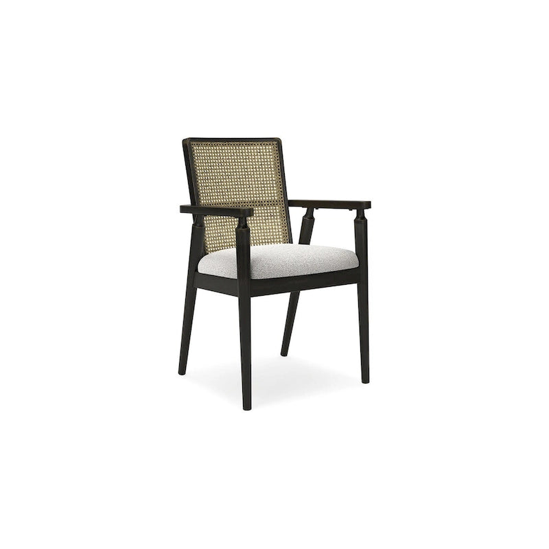 Fauteuil de salle à manger noir/gris - 22,13 L x 22,38 P x 35,13 H