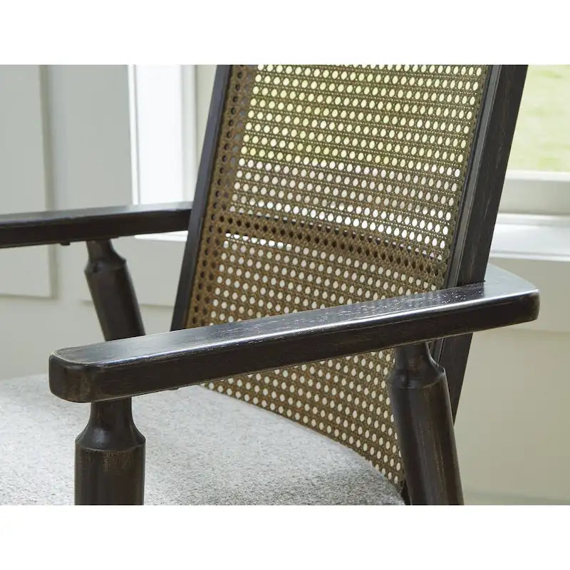 Fauteuil de salle à manger noir/gris - 22,13 L x 22,38 P x 35,13 H