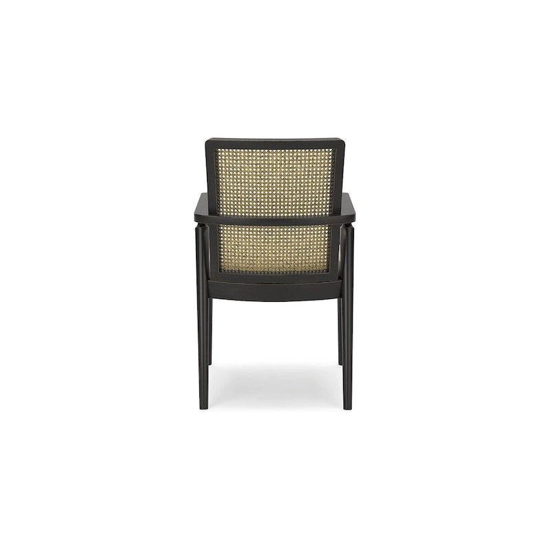 Fauteuil de salle à manger noir/gris - 22,13 L x 22,38 P x 35,13 H