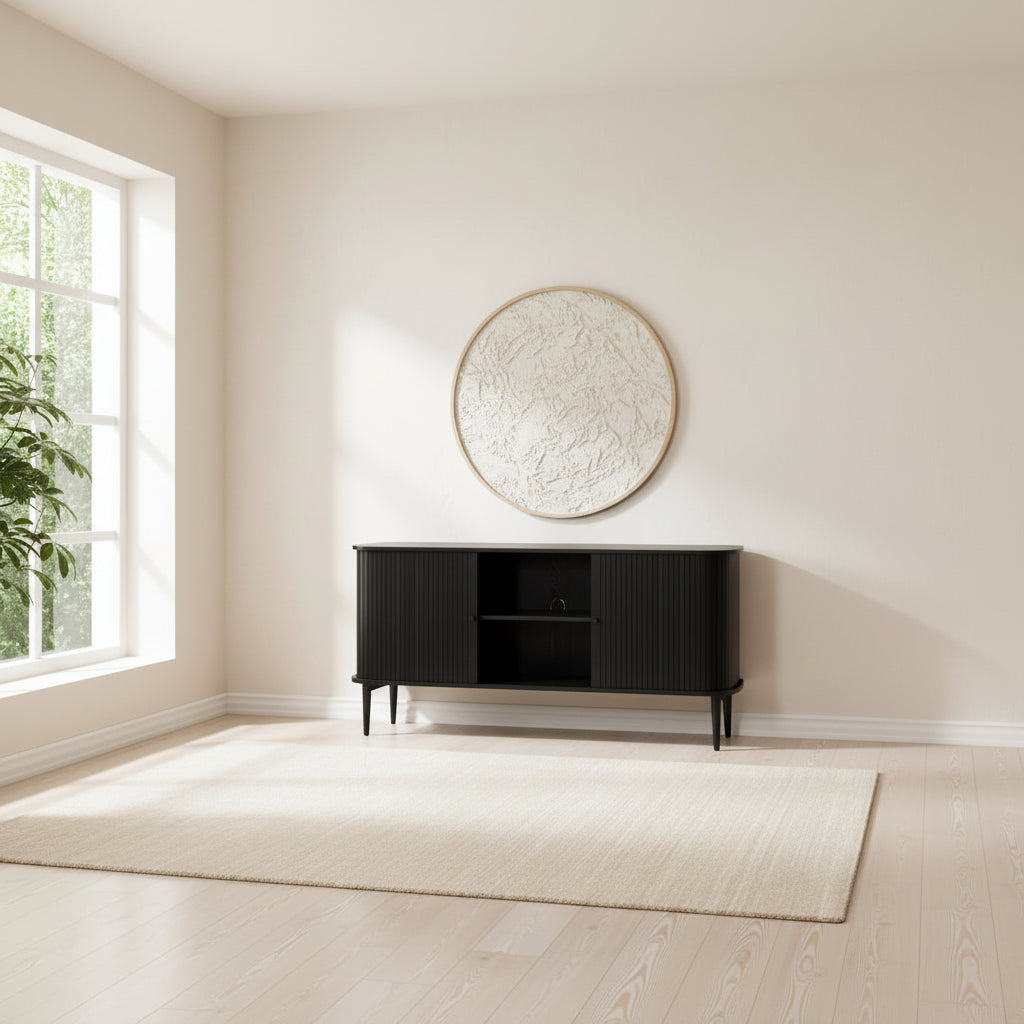 Enfilade de 160 cm de large avec étagère réglable par