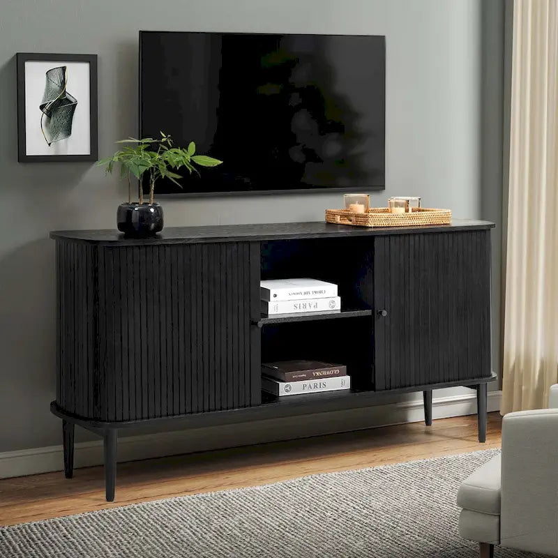 Enfilade de 160 cm de large avec étagère réglable par