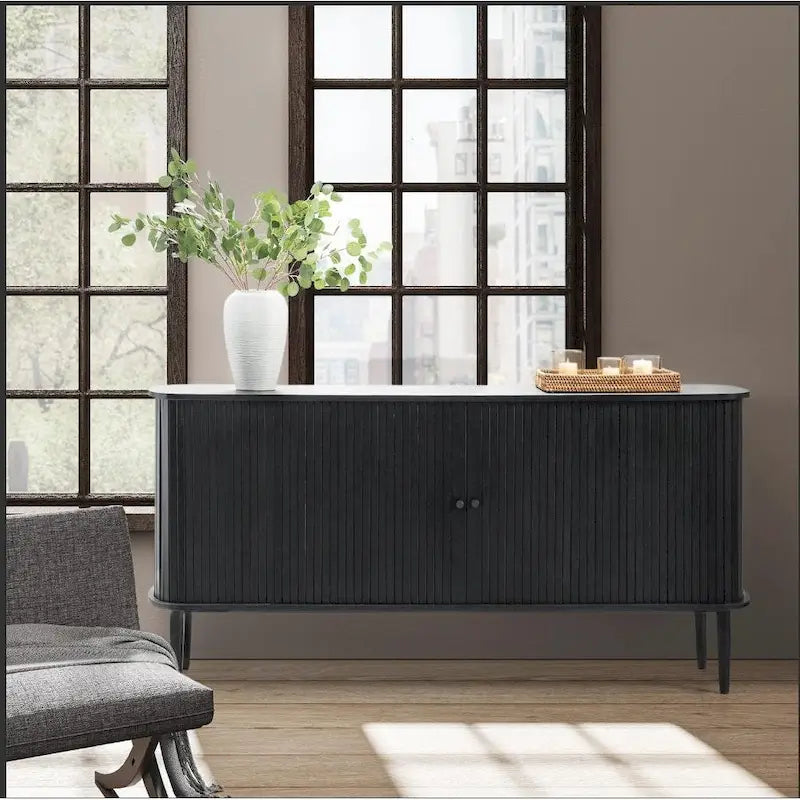 Enfilade de 160 cm de large avec étagère réglable par