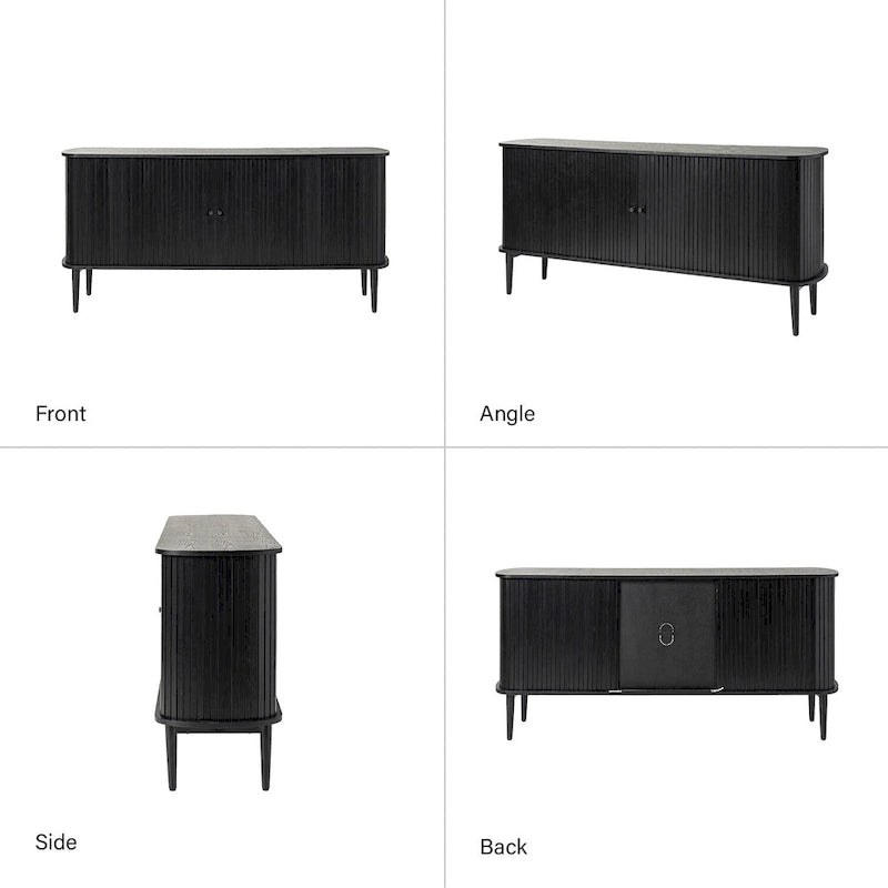 Enfilade de 160 cm de large avec étagère réglable par