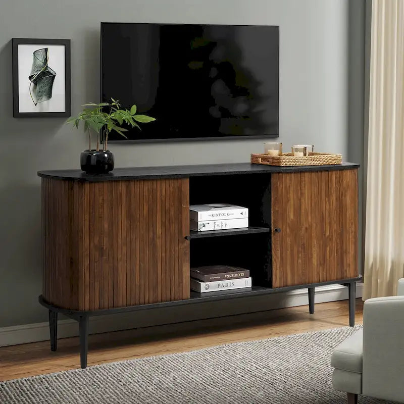 Enfilade de 160 cm de large avec étagère réglable par
