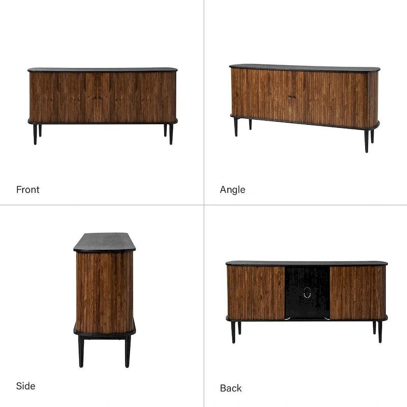 Enfilade de 160 cm de large avec étagère réglable par