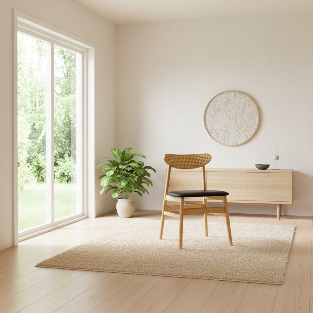 La chaise de salle à manger en bois massif, élégante et durable